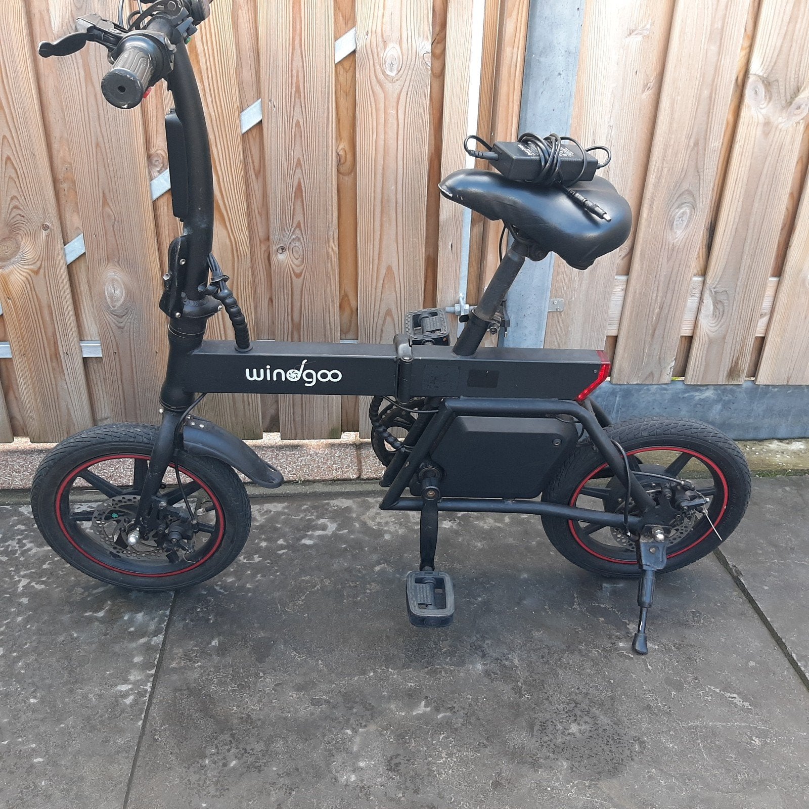 Windgoo B20 elektrische vouwfiets minibike met oplader, Gebruikt, Velgrem, 14 tot 16 inch, Totaal opvouwbaar