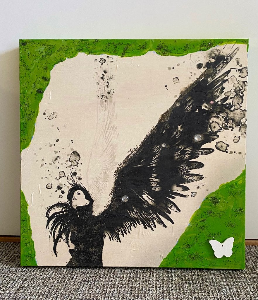 Schilderij :   Doek op doek, Handgeschilderd, Ophalen of Verzenden, Overige materialen, Figuren