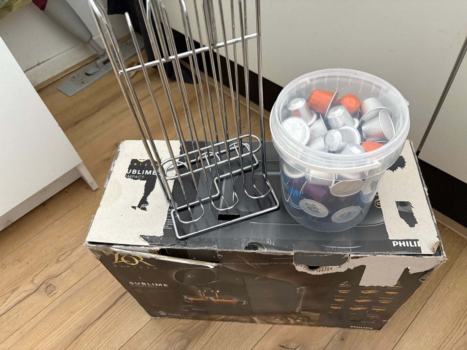 L'OR Barista Sublime Compact koffiemachine met capsulehouder, Ophalen, Gebruikt, Espresso apparaat, 2 tot 4 kopjes