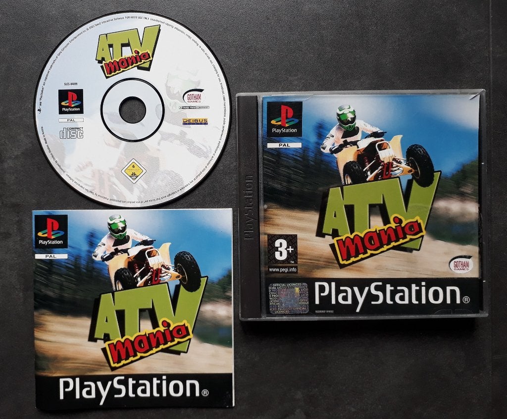PS1 - ATV Mania - PlayStation 1 Quad Racing, 1 speler, Racen en Vliegen, Ophalen of Verzenden, Zo goed als nieuw