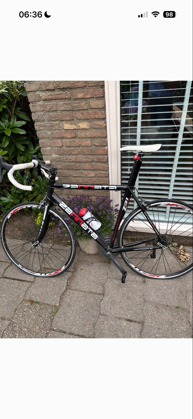 Zannata racefiets - Tijd in garage gestaan, Fietsen en Brommers, 28 inch, Gebruikt, Velgrem, Aluminium