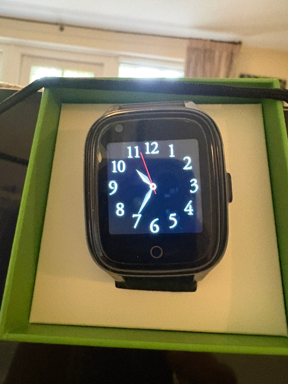 Smart horloge met simkaart, Zwart, Ophalen of Verzenden, Zo goed als nieuw, Waterdicht