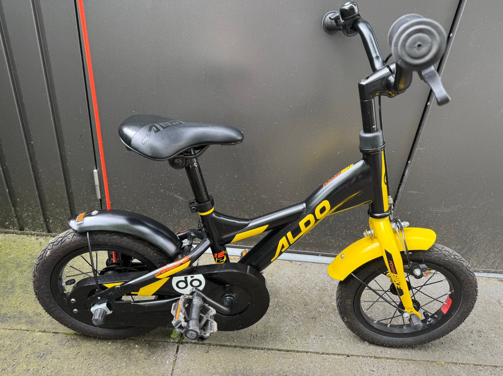 Aldo Powerbike kinderfiets 12 inch, Ophalen, Zo goed als nieuw, Minder dan 16 inch