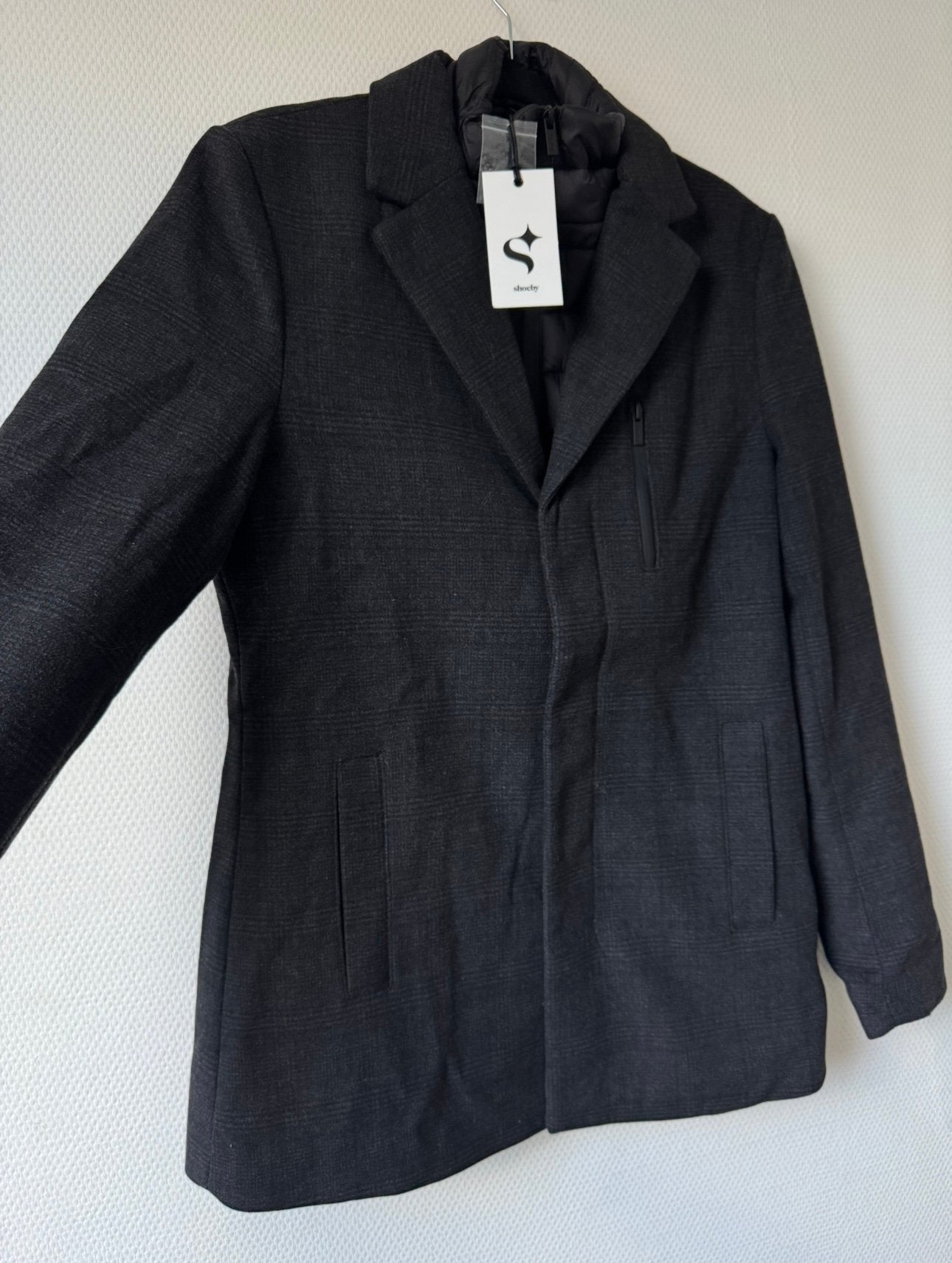 Nieuw Shoeby heren jas grijs/zwart maat S, Verzenden, Nieuw, Maat 46 (S) of kleiner, Zwart