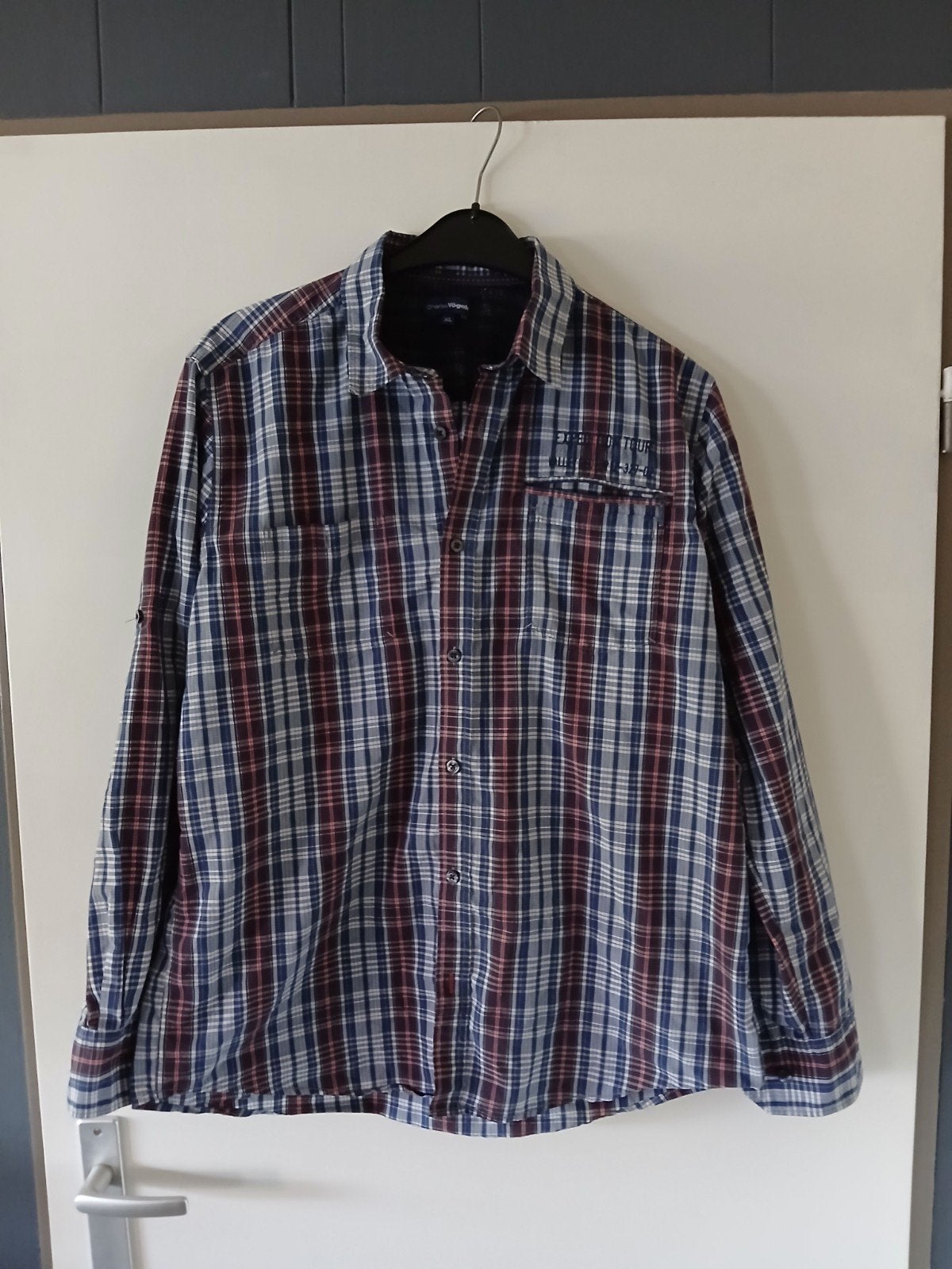 blouse charles vogele maat xl, Blauw, Ophalen of Verzenden, Zo goed als nieuw, Halswijdte 43/44 (XL)
