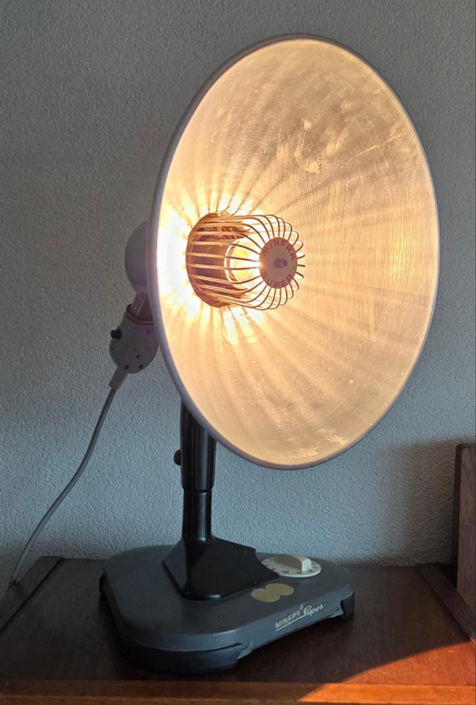 Vintage aluminium Minfra super lamp, Ophalen