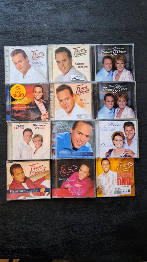 12 Frans Bauer cd's, Ophalen of Verzenden, Zo goed als nieuw, Levenslied of Smartlap