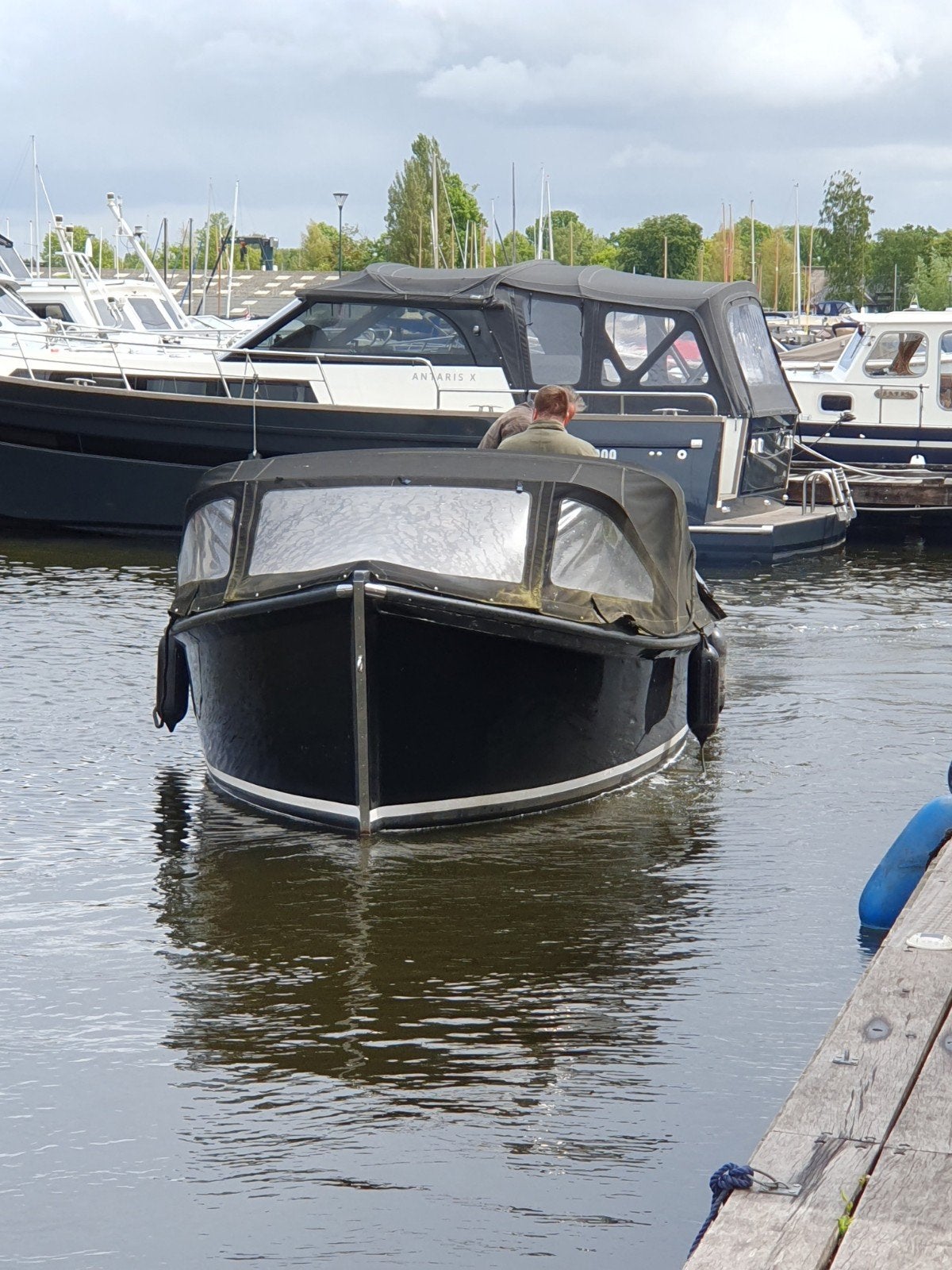 Robuuste polyester (reddings)sloep 7.30m Volvo Penta 43pk, Watersport en Boten, Overige merken, Binnenboordmotor, Diesel, Sloep
