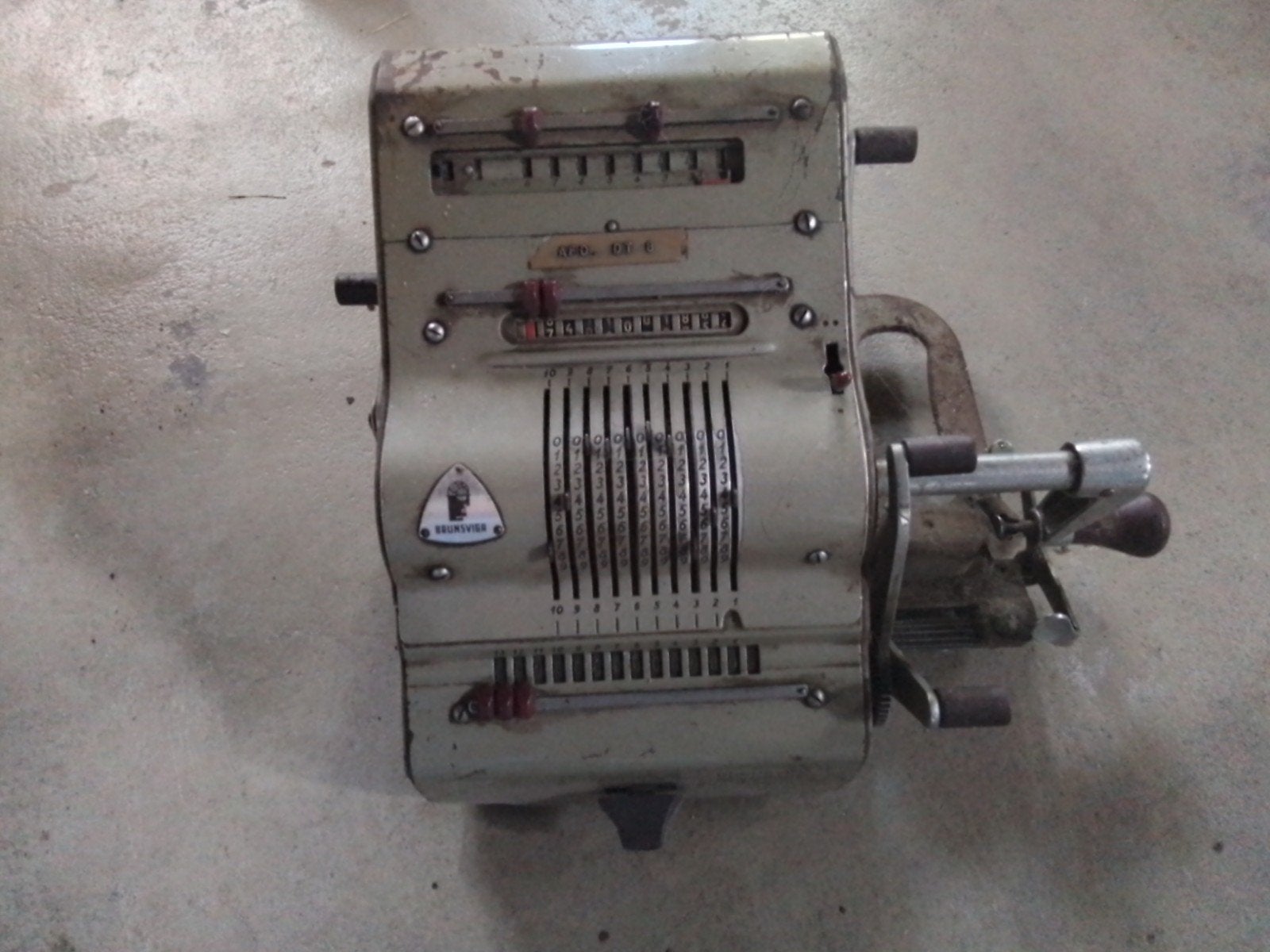 brunsviga rekenmachine, Ophalen of Verzenden