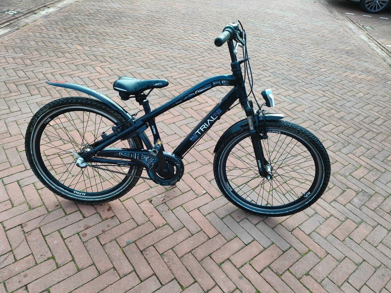 alpina trial fiets 24 inch met 3 versnelling, Ophalen, Terugtraprem, 24 inch, Zo goed als nieuw