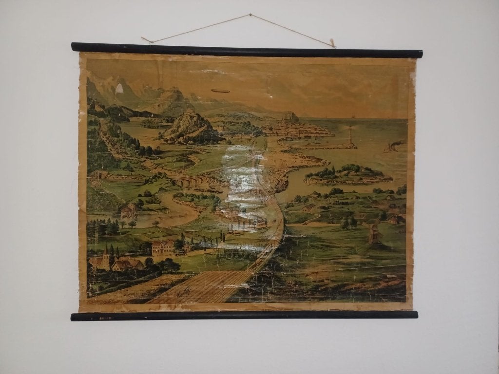 Schoolplaat 1923, Antiek en Kunst, Ophalen of Verzenden, Natuur en Biologie