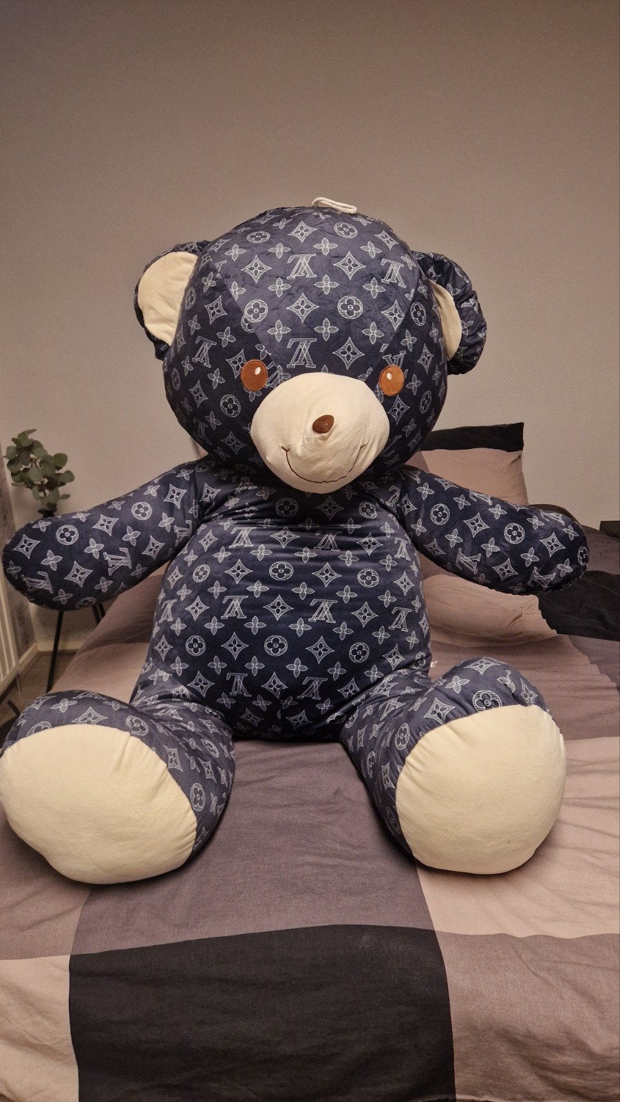 Grote Louis Vuitton print teddybeer, Overige merken, Beer, Ophalen of Verzenden, Zo goed als nieuw