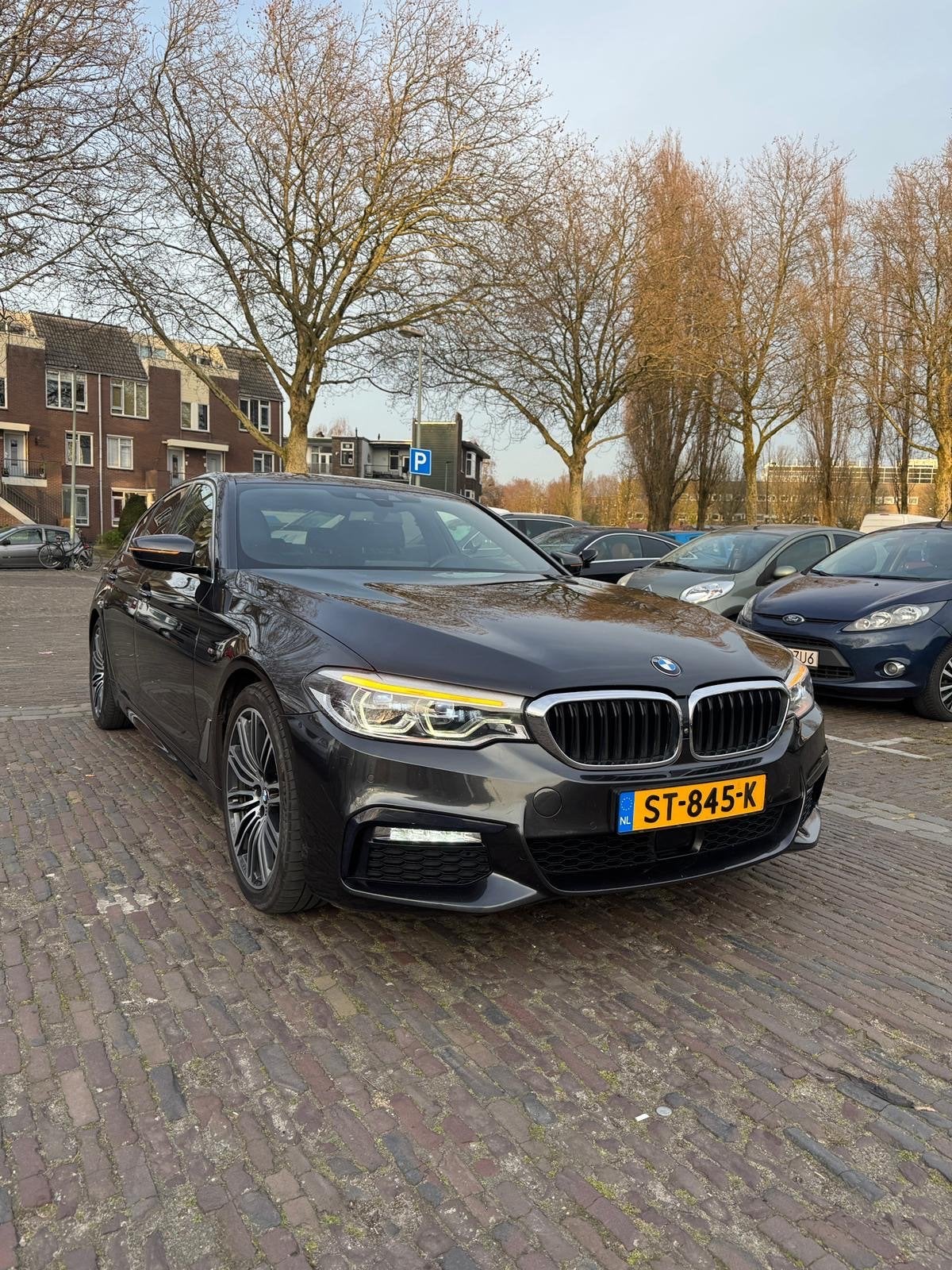BMW 5-Serie 540i 340pk Aut. 2018 Grijs, Auto's, Automaat, 2000 kg, 340 pk, Origineel Nederlands