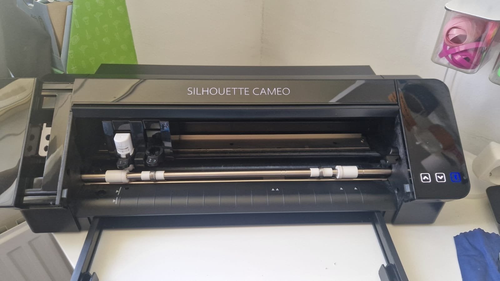 Silhouette Cameo 4 snijplotter met accessoires, Overige thema's, Ophalen of Verzenden, Zo goed als nieuw, Machine
