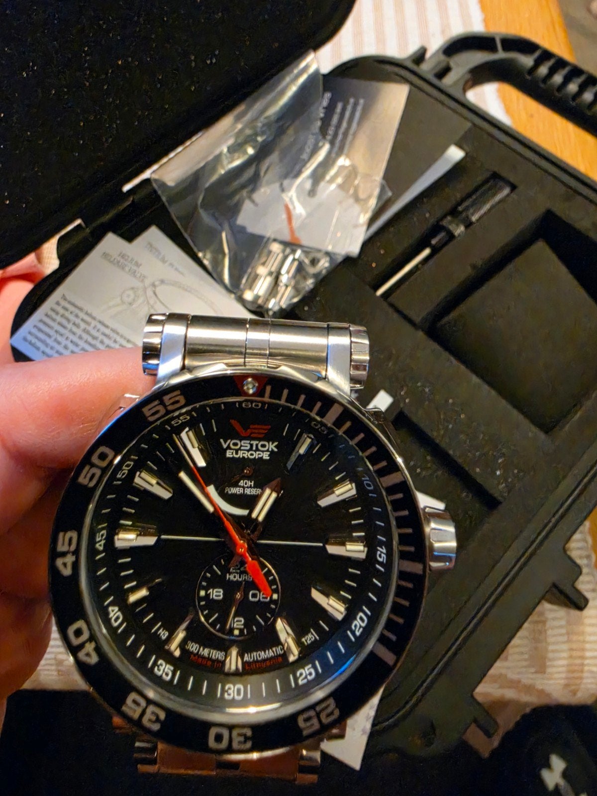 ZGAN Vostok Energia Rocket Automatic power reserve, Staal, Staal, Zo goed als nieuw, Ophalen