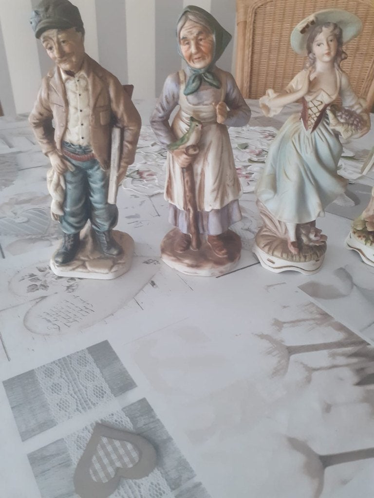 set van 5 porseleinen beeldjes, Ophalen, Zo goed als nieuw, Mens