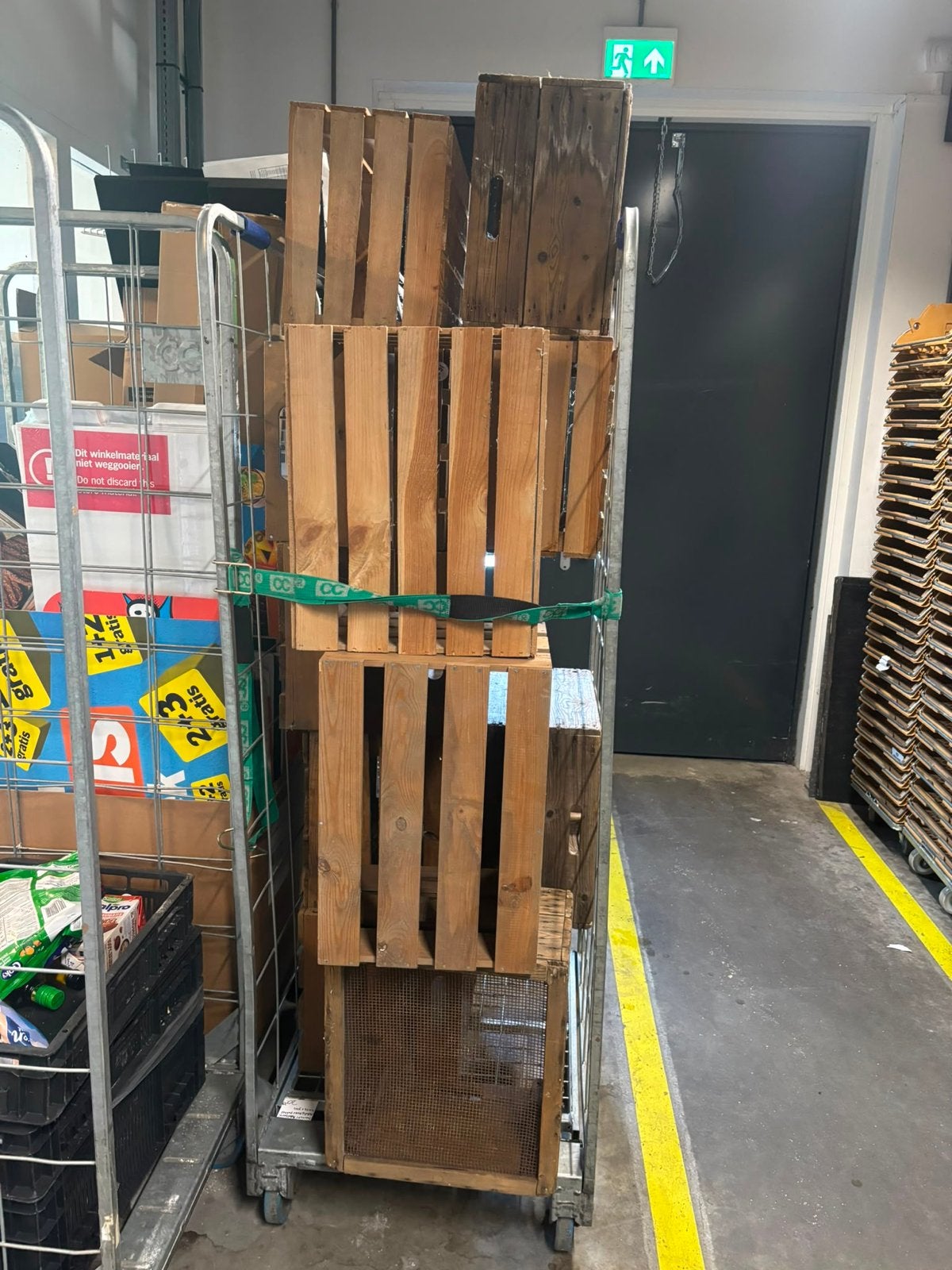 Robuuste Aardappel/Groentekratten met Gaasbodem (20 st.), Ophalen, Gebruikt, 50 tot 75 cm, Minder dan 40 cm