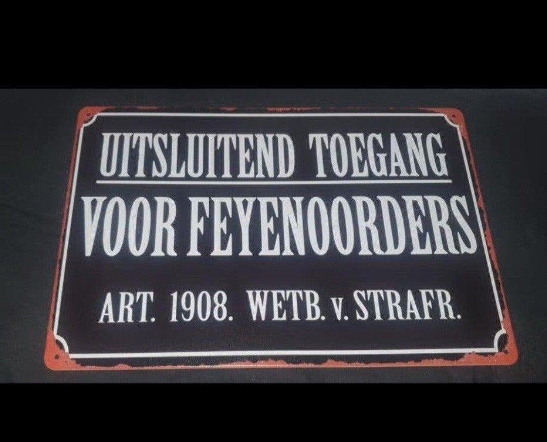 feyenoord wandbord, Ophalen of Verzenden, Nieuw
