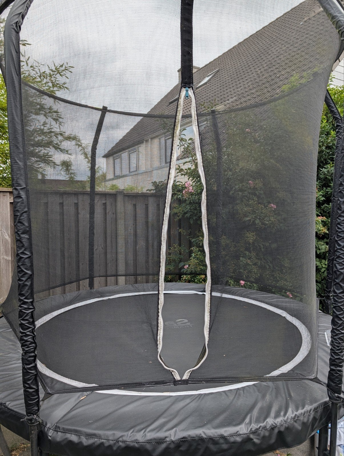 Salta Trampoline 251cm met net - Goede staat, Ophalen, Gebruikt