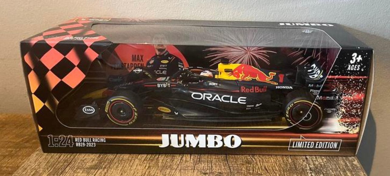 Max Verstappen Red Bull Racing RB19-2023 1:24 Jumbo Limited, Ophalen of Verzenden, Nieuw
