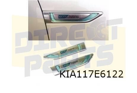 Kia Optima embleem "ECO-hybrid" voorscherm Rechts Origineel!