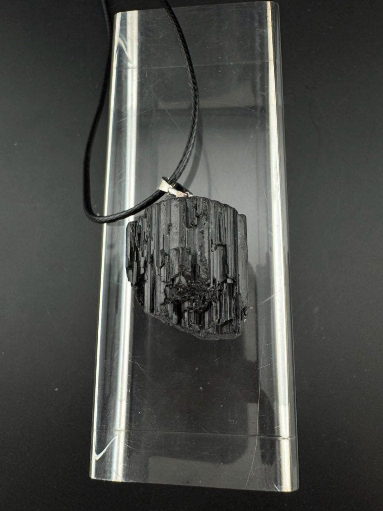 Ruwe Zwarte Toermalijn Ketting – Grondend & EMF Bescherming, Verzenden, Mineraal