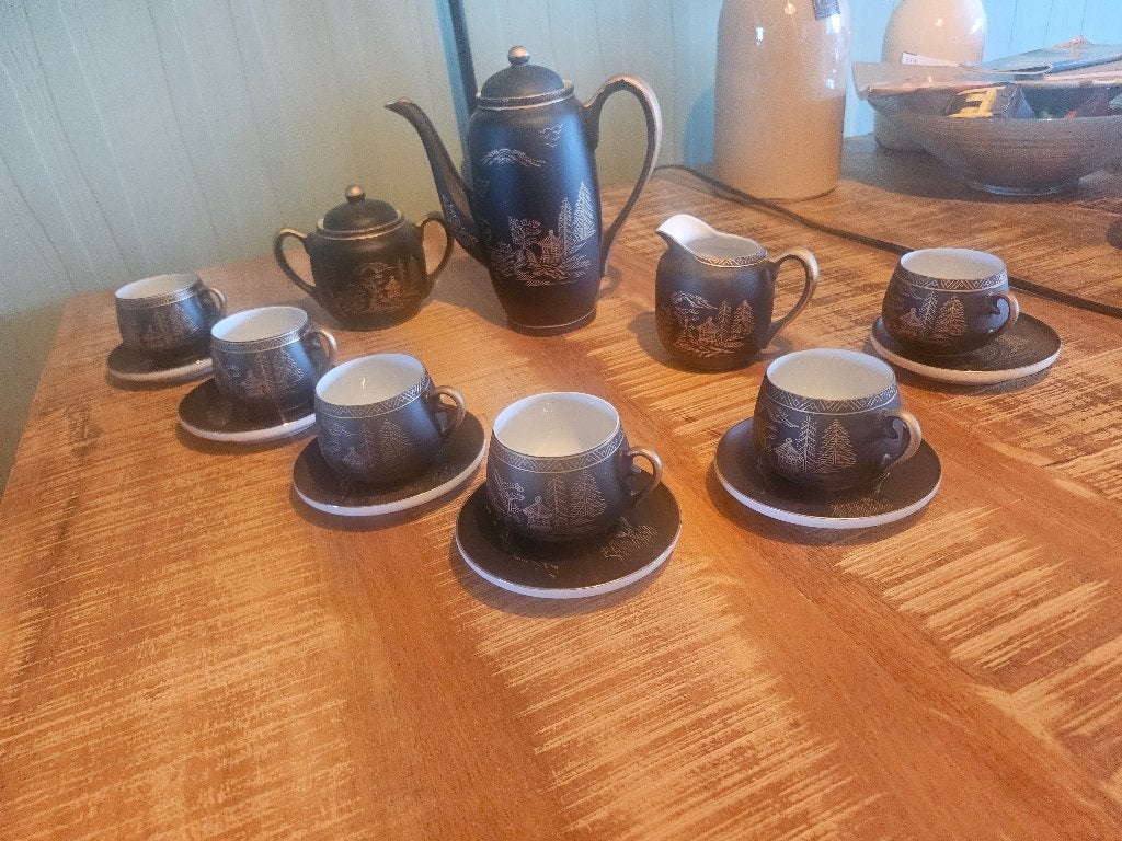 Koffie servies Kutani China, Antiek en Kunst, Ophalen
