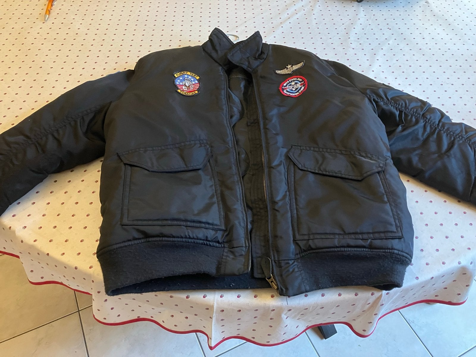 Fostex Garments B-52 Flight Jacket - XXL-14, Ophalen of Verzenden, Gedragen, Overige maten, Zwart