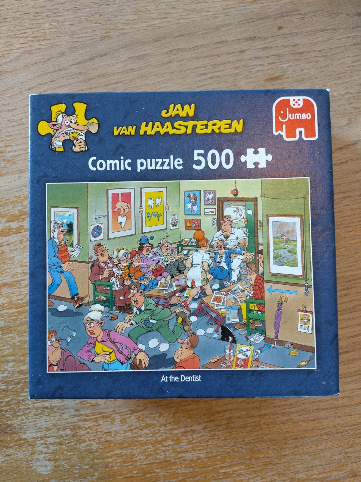 Jan van Haasteren puzzel 500 stukjes - Bij de tandarts, Ophalen, 500 t/m 1500 stukjes, Zo goed als nieuw