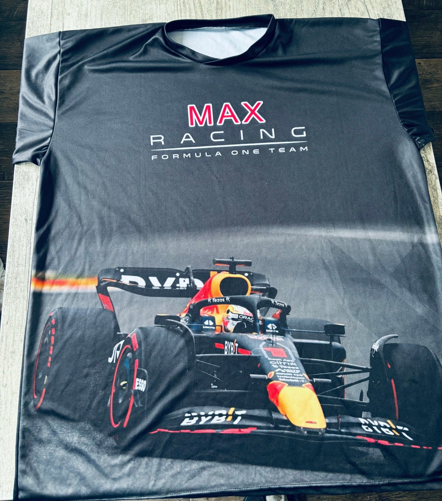 Max verstappen Racing Formule 1 Team T-shirt - Zwart xxl, Ophalen of Verzenden, Gedragen, Maat 56/58 (XL), Zwart