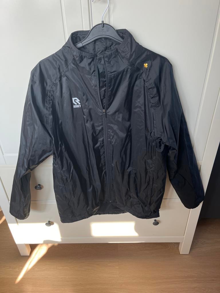 Robey Zwart Sportjack/regenjack met ritszakken mt M, Maat 38/40 (M), Zwart, Overige typen, Ophalen of Verzenden