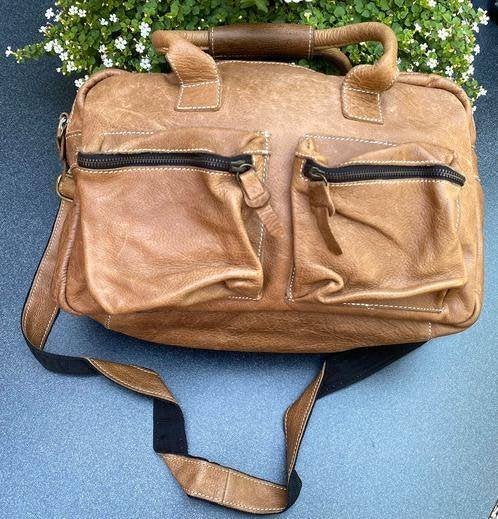 Camelkleur Cowboybag, Ophalen of Verzenden, Zo goed als nieuw, Beige