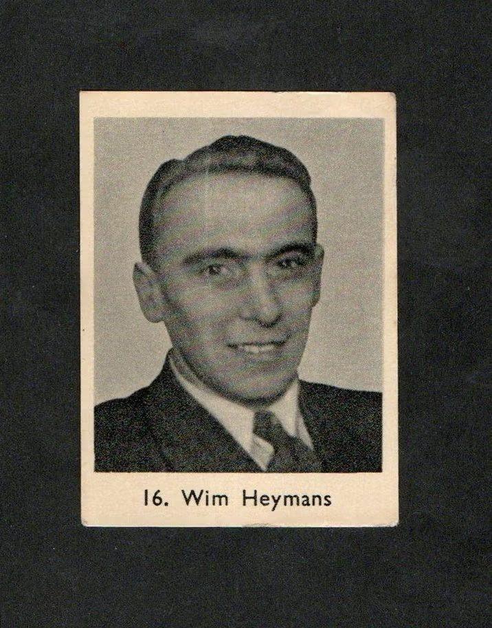 Voetbalplaatje Wim Heymans (16)., Verzamelen, Ophalen of Verzenden, Zo goed als nieuw