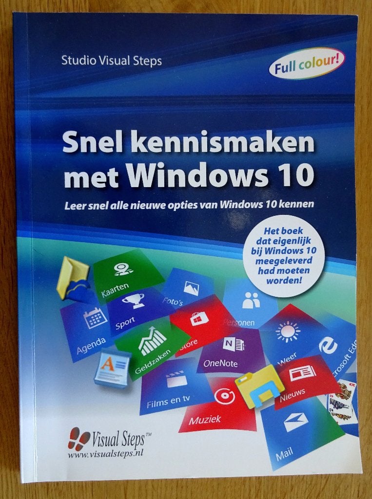 Snel kennismaken met Windows 10, Boeken, Informatica en Computer, Zo goed als nieuw, Programmeertaal of Theorie, Ophalen of Verzenden