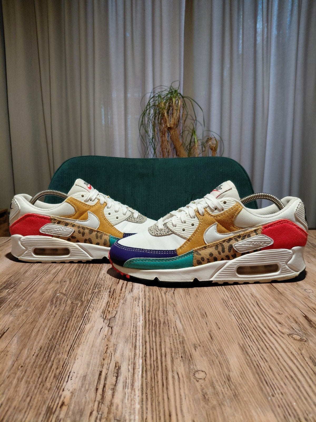 Nike Air Max 90 Special Edition 'Safari Mix - White' Size 39, Wit, Ophalen of Verzenden, Sneakers of Gympen, Gedragen