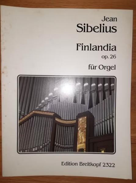 Orgel: Jean Sibelius Finlandia opus 26 fur Orgel, Orgel, Gebruikt, Klassiek, Ophalen of Verzenden