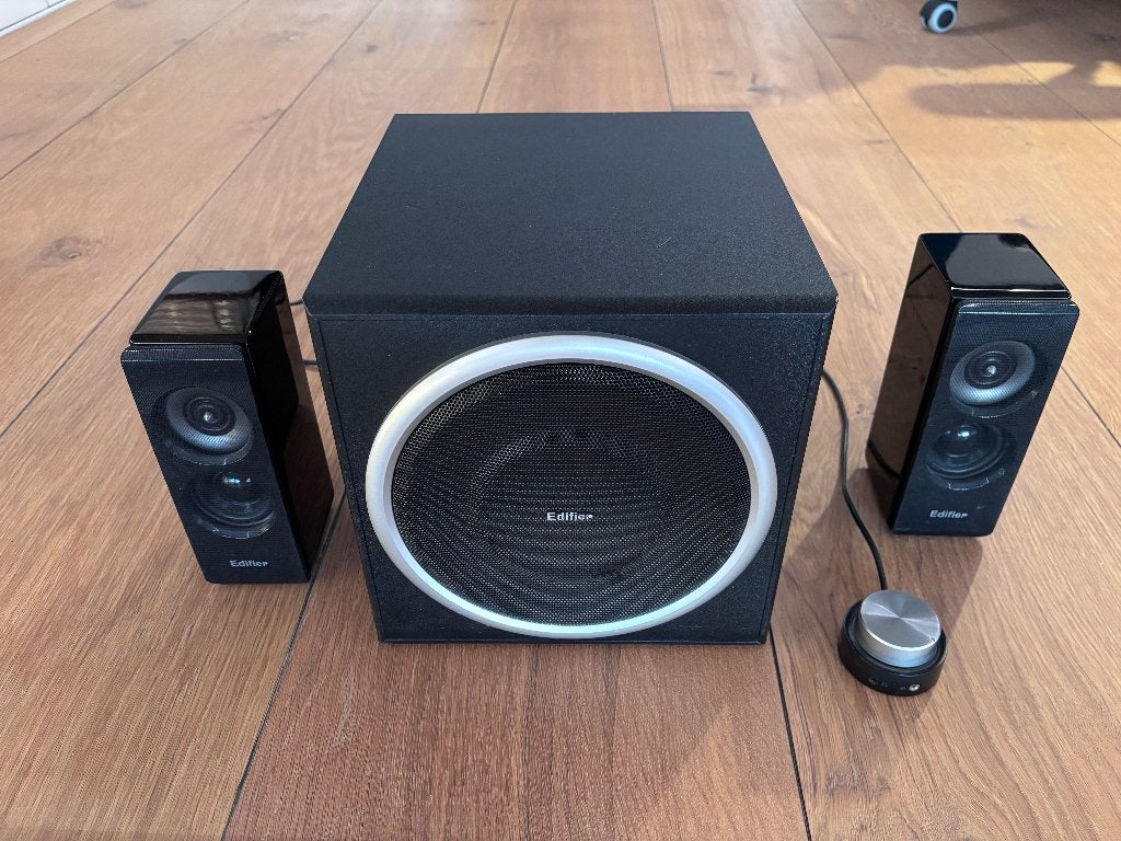 Edifier S330D 2.1 speakerset, Computers en Software, Pc speakers, Zo goed als nieuw, Audiokanaal 2.1, Ophalen