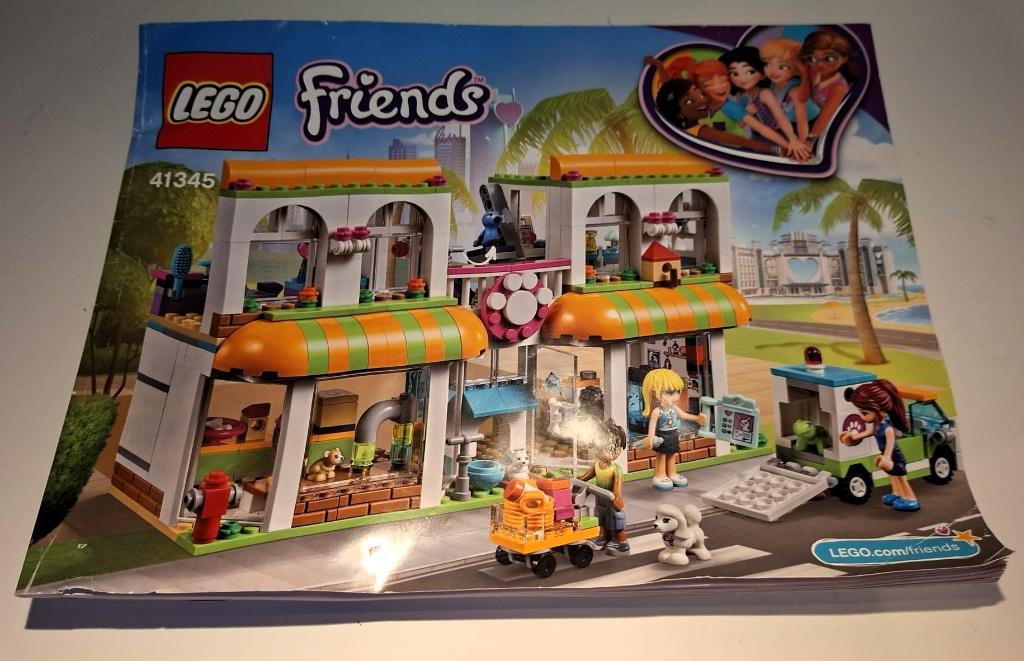 LEGO Friends 41345 Huisdierencentrum - complete set!, Lego, Ophalen of Verzenden, Zo goed als nieuw, Complete set