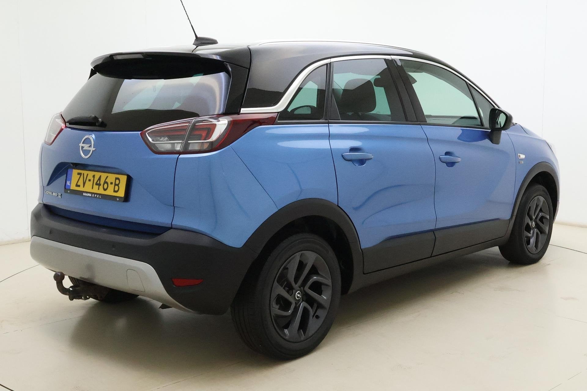 Opel Crossland X 1.2 Turbo 110pk Automaat 120 Jaar Edition |, Gebruikt, Blauw, Automatische klimaatregeling, Origineel Nederlands