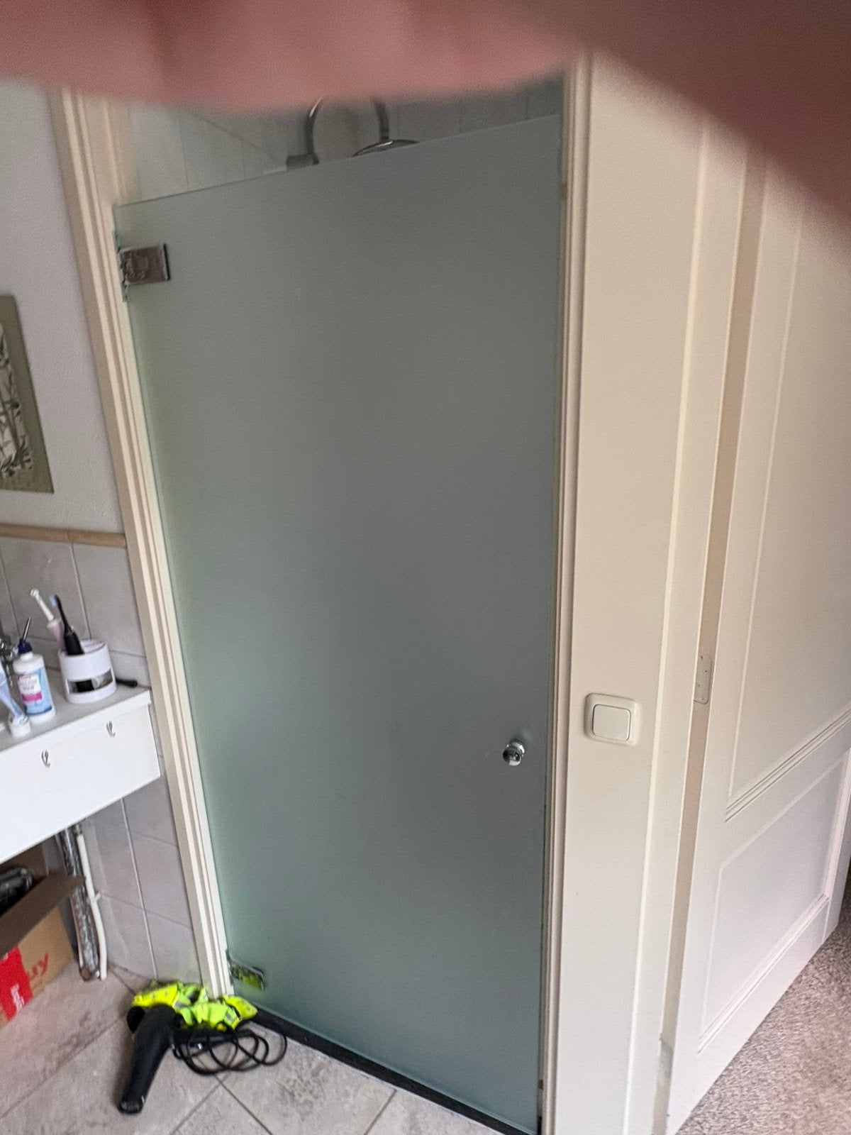 Nette douchedeur te koop!!, Doe-het-zelf en Verbouw, Deuren en Horren, Ophalen, Zo goed als nieuw, Binnendeur, Minder dan 200 cm