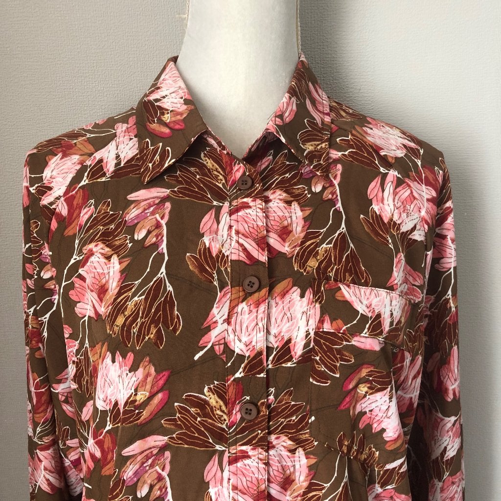 Norah blouse 40, Maat 38/40 (M), Bruin, Verzenden, Zo goed als nieuw