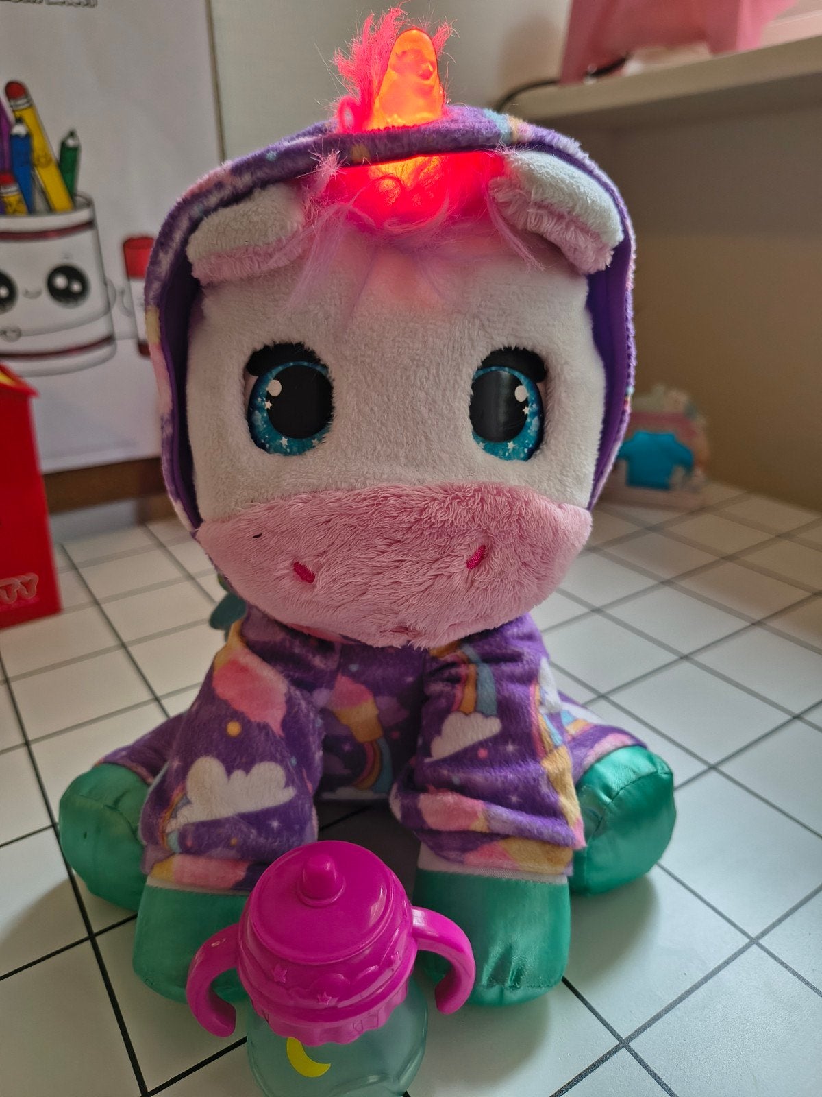 furReal Sweet Jammiecorn Eenhoorn Interactief Knuffeldier, Kinderen en Baby's, Ophalen, Gebruikt, Interactief, Meerkleurig