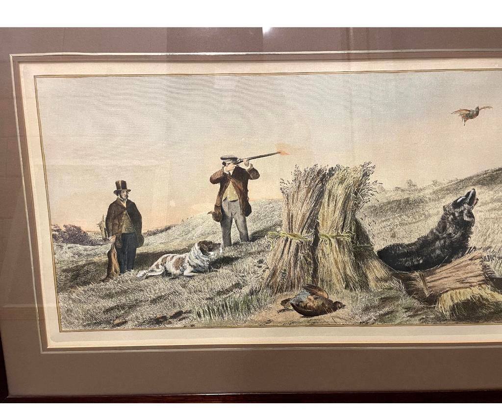 Jachtprent te koop, Antiek en Kunst, Kunst | Schilderijen | Klassiek, Ophalen of Verzenden