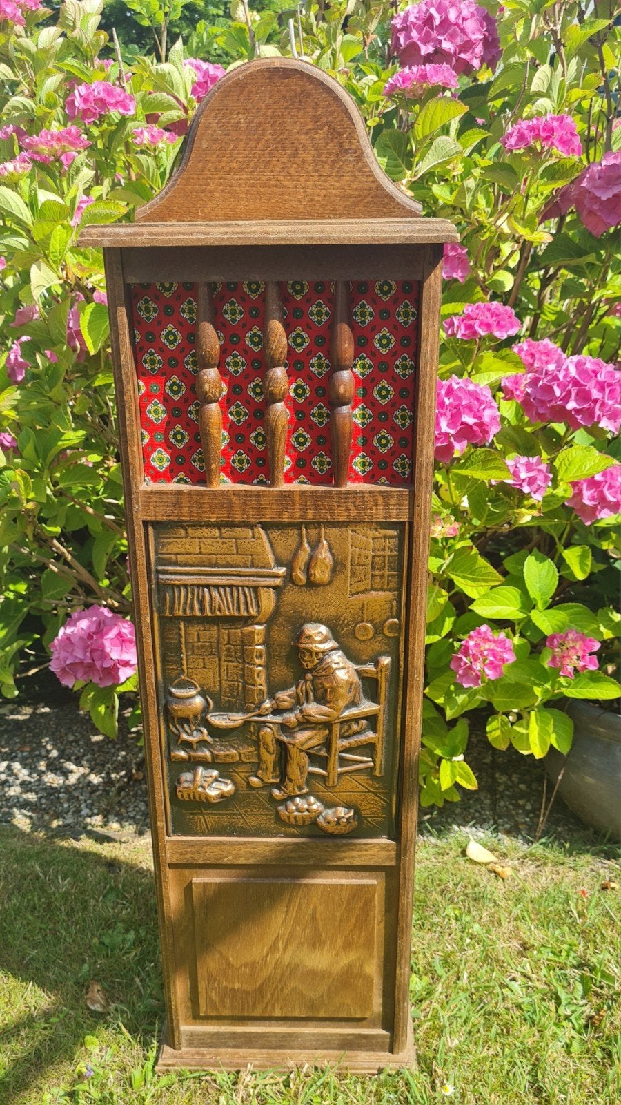 Franse stokbroodkast met koperen plaat, Antiek en Kunst, Curiosa en Brocante, Ophalen