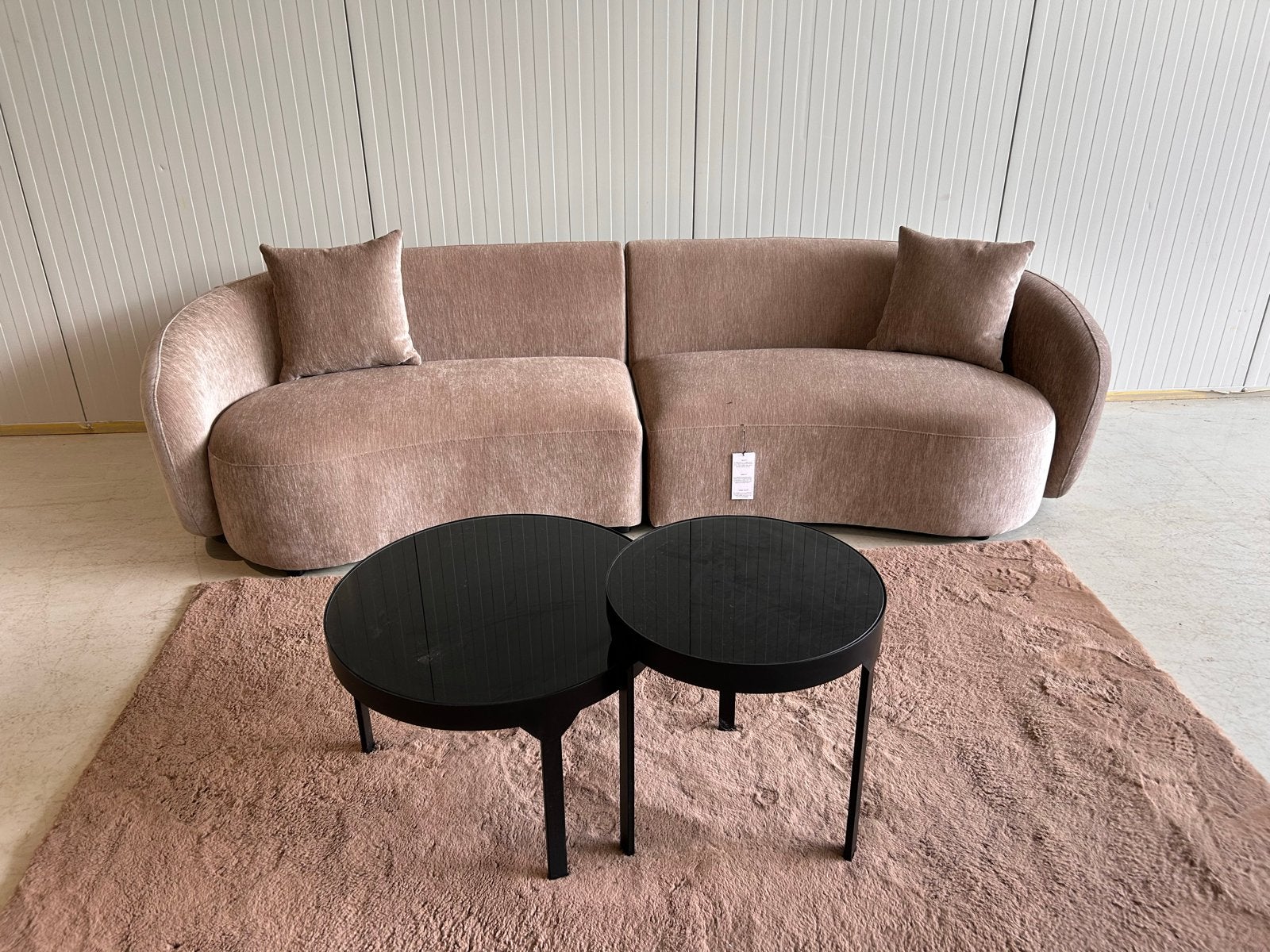 Nieuwe Céline designbank SIA Home - Luxe taupe/beige, Huis en Inrichting, Ophalen, 250 tot 300 cm, ., Minder dan 75 cm