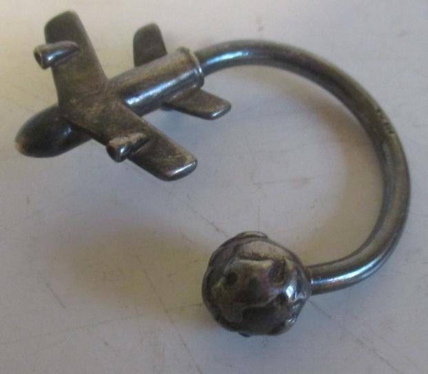 vintage Tiffany & Co sleutelhouder keyholder met vliegtuig, Verzenden