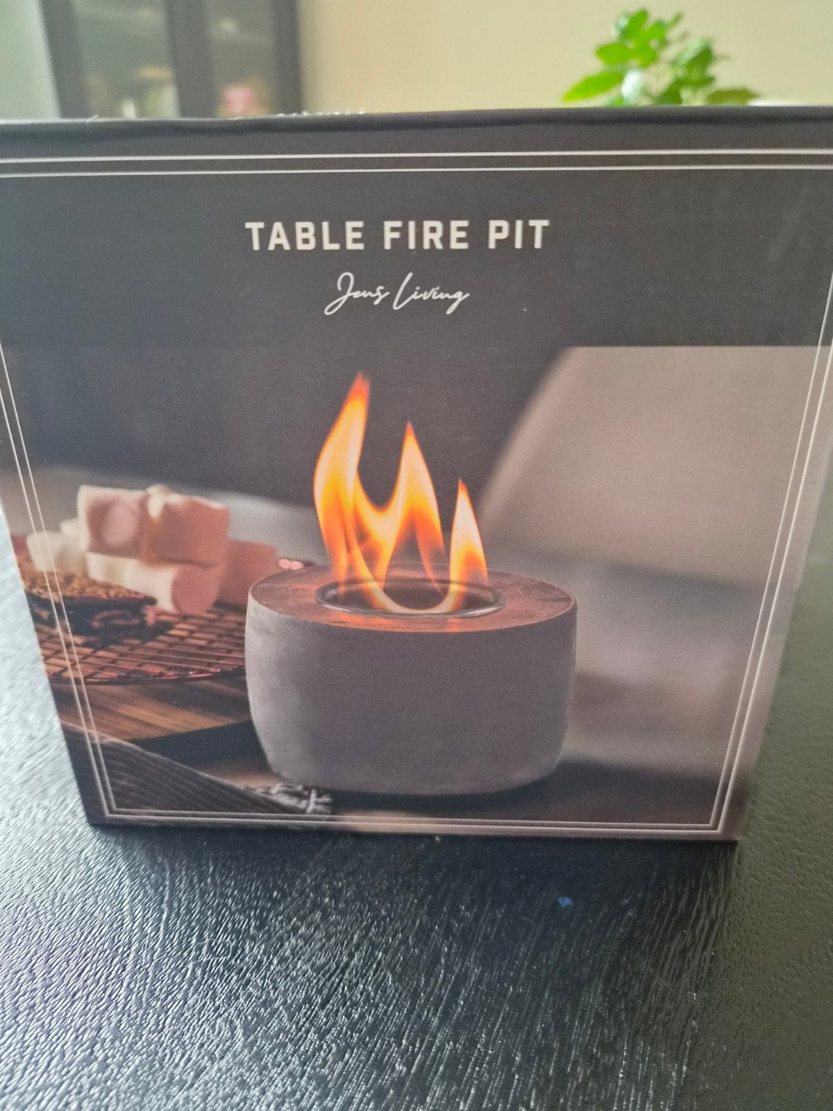 Table Fire pit (tafelhaard), Ophalen, 15 cm, Massief, Steen/keramiek