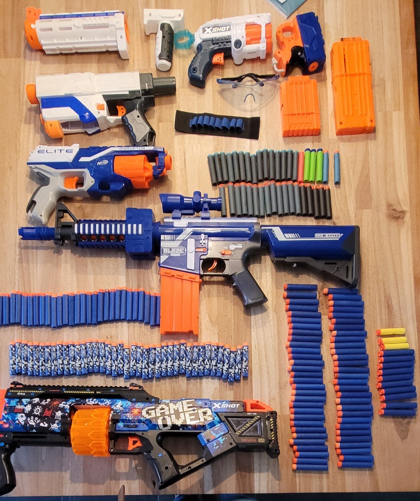 Grote Nerf en X-Shot collectie met veel pijltjes, Kinderen en Baby's, Ophalen of Verzenden