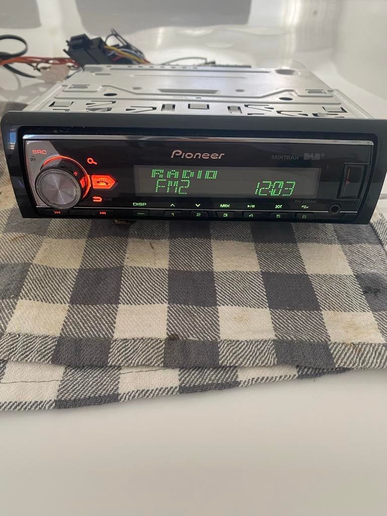Pioneer MVH-X580DAB autoradio met Bluetooth en DAB+, Ophalen of Verzenden, Gebruikt