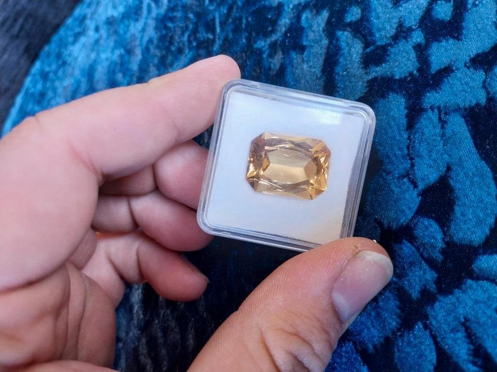 18 karaat grote goud beryl zeldzaam, Ophalen of Verzenden, Zo goed als nieuw